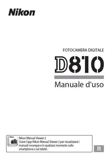 Per nikon d810 manuale - per,
