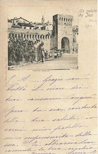 Jesi porta valle 1901 - jesi(ancona)-porta, valle-1901