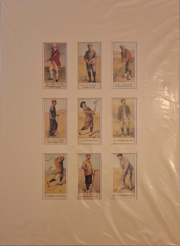 Golfers cigarette card 9pz - cigarette,