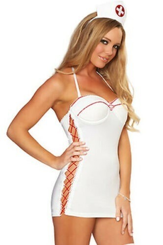 Nurse outfit mini dress - dress,