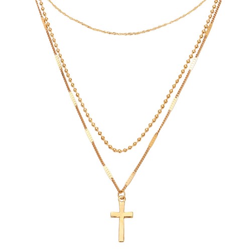 Collana con ciondolo croce da - con,