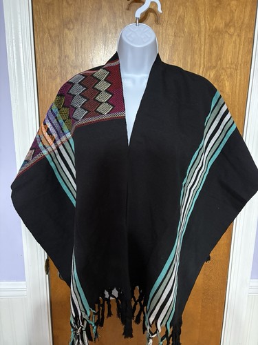 Poncho stile andino boho