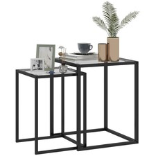 HOMCOM Set 2 Tavolini Moderni