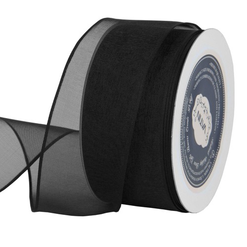 Nastro cablato organza nero