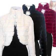 Bolero ECO PELLICCIA bordeaux