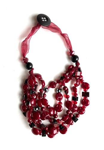 Collana bottoni resina - di,