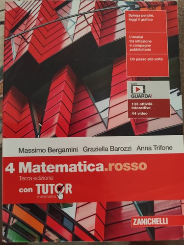 Zanichelli matematica rosso - 4, matematica.rosso