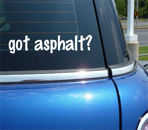 Hai asfalto decalcomania auto - asfalto?,