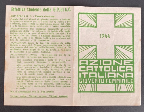 Tessera azione cattolica - azione,
