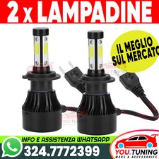 ,Coppia Lampadine LED FARI H7 6500K Luci Anabaglianti 10000LM ,SUPER LUMINOSE,