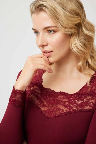 Gilet termico ysabel mora - mora, top