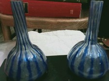Pair of Antique Cobalt Blue
