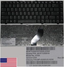 Tastiera qwerty US HP DV6000 DV6100 AT8A MP-05583US-9204 AEAT1U00010 Nero