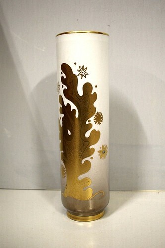Vaso cilindrico porcellana oro - vaso,