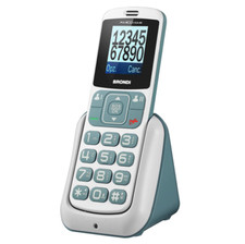 BRONDI AMICO HOME GSM CON TASTI GRANDI DUAL SIM VOLUME ALTO BIANCO/GRIGIO