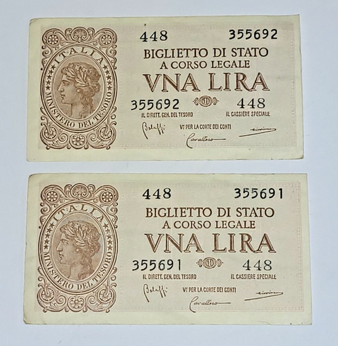 Regno italia banconota - italia,