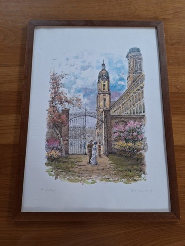 Acquerello firmato quadro - acquerello,