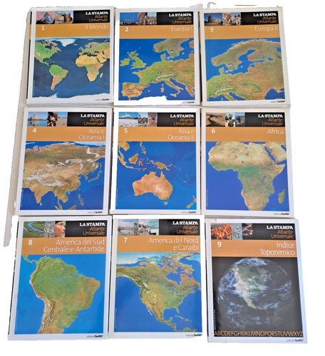 Stampa atlante universale - la,