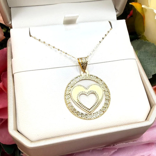 Collana con ciondolo doppio - con,
