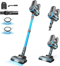 Aspirapolvere Senza Fili, Scopa Elettrica Senza Fili Ultraleggero 6 in 1, 55 Min