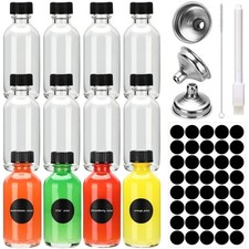 Bottigliette per Liquori Mini Set di Mini Bottiglie per Liquore con Tappi a V