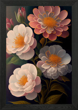 quadro floreale incorniciato