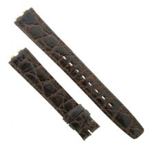 OMEGA Cinturino Vintage Coccodrillo Marrone Lucido 17/14 mm De Ville Symbol 4530