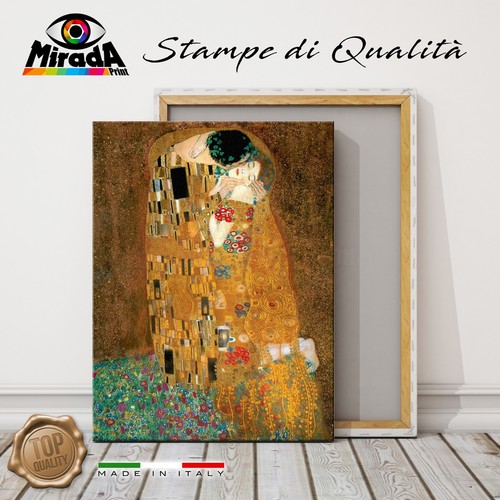 Quadro gustav klimt bacio - klimt, il