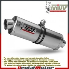 Terminale Scarico MIVV Oval Acciaio inox per Honda Hornet 600 2001 > 2002