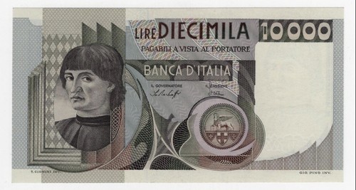 Banconota 10000 lire castagno - 10000,