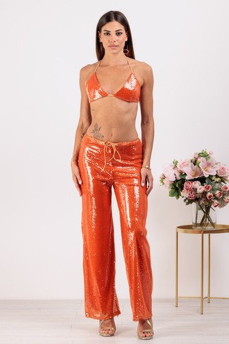 Coordinato paillettes donna - coordinato,
