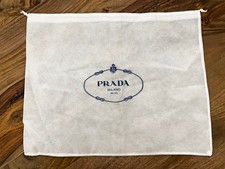 dust bag PRADA 45x35 cm. - in polypropylene Bianco 100% - NO COTONE 100%
