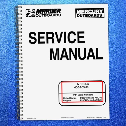 Mercury 60 service - 50,
