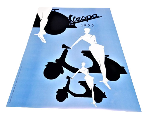 Poster vespa donna - donna,