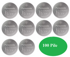 100 pile CR2032 panasonic 10