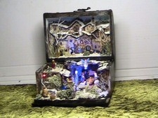 Presepe Artigianale Completo di Illuminazione Regolabile, Carillon M4