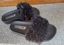 CIABATTE SABOT DONNA NERE COLORS OF CALIFORNIA 37