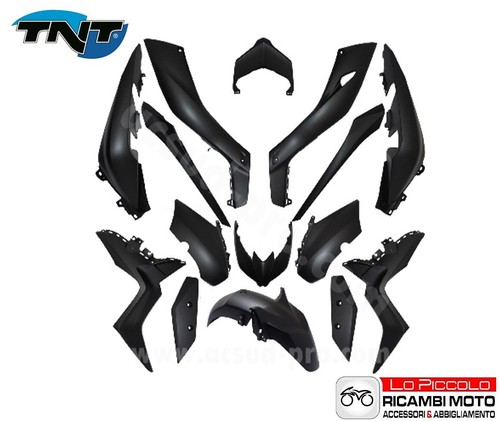 Kit carene pezzi nero opaco - 15,