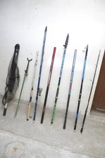 Lotto di canne da pesca e accessori di varie marche