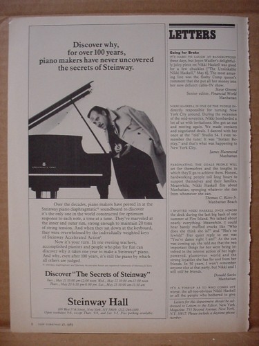 Pianoforte steinway hall 1985 - pianoforte,