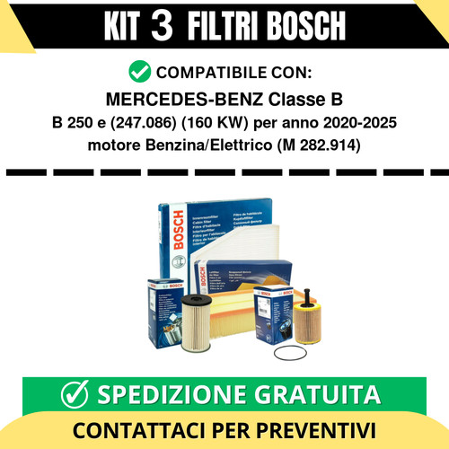 Kit bosch filtri tagliando - kit,