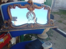 SPECCHIERA INTAGLIATA VINTAGE DA COMODINO IN LEGNO MISURE 33X28 CM