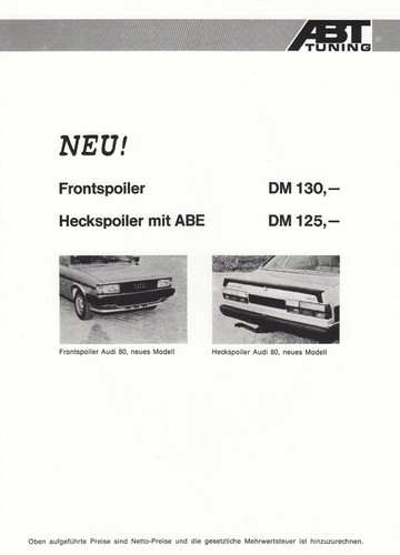 Audi abt spoiler tuning - 80,