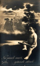 FASCISMO - Slogan Fascista - Balilla - Bambino col Manganello - NV - SP339