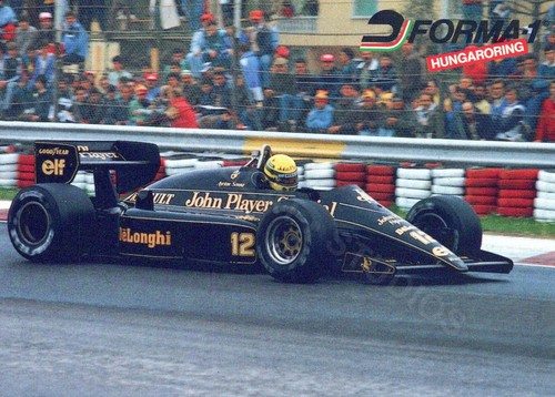 Cartolina ayrton senna lotus - cartolina,