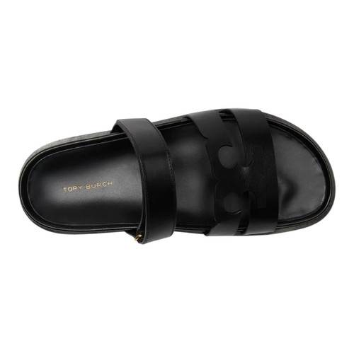 Women black leather - women’s, slide