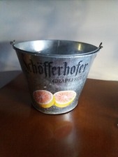 Secchiello portaghiaccio pubblicitario birra schofferhofer in metallo originale