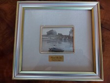 quadro argento 925 Roma Sparita riproducente Castel Sant'Angelo