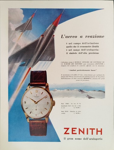 Zenith pubblicità orologio - zenith,