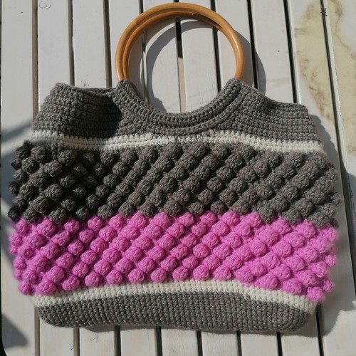 Borsa crochet lavorata mano - crochet,